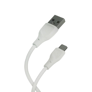 Дата кабель micro USB - USB Kouvolsen PVC  X114 2.1A белый