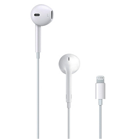 Гарнитура Apple EarPods с разъемом Lightning (белый) (УЦЕНКА) Б/У 1 ухо тише играет