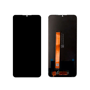Дисплей для телефона Realme C25s в сборе с тачскрином Черный - Оригинал