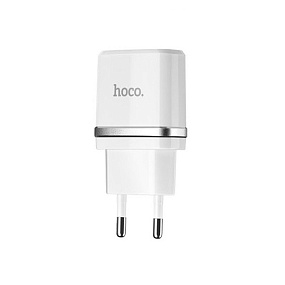 СЗУ-USB Hoco C12 2 выхода 2.4А белый