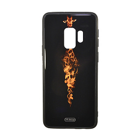 Задняя накладка для Samsung G960 Galaxy S9 стекло YA design жираф