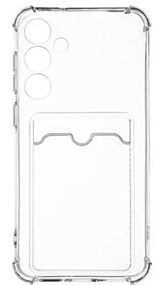 Силиконовый чехол для Samsung A566 Galaxy A56 с визитницей прозрачный 