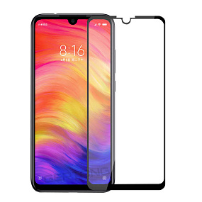 Защитное стекло Xiaomi Redmi Note 7/7 Pro 2,5D черное