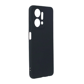 Силиконовый чехол Honor X7A с визитницей черный