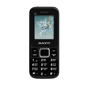 Мобильный телефон Maxvi C3i Black без З/У(УЦЕНКА)б/у, потертости