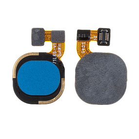 Шлейф Tecno Spark 7 сканер отпечатка пальцев Черный