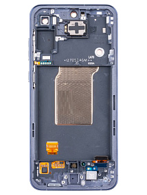 Дисплей для телефона Samsung A556E (A55 5G) модуль с рамкой Черный - Оригинал