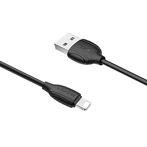 Дата кабель lightning - USB Borofone BX19 Benefit 2.4A черный 1м