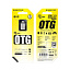 Переходник OTG USB (мама) - Type-C (папа) Borofone BV3 серебро