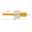 Микрофон WSTER WS-858 5W беспр/караоке золото