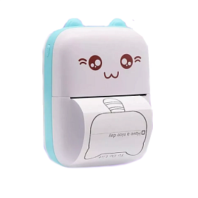 Мини принтер A8C голубой