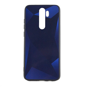Задняя накладка Xiaomi Redmi Note 8 Pro стекло PS66 синий