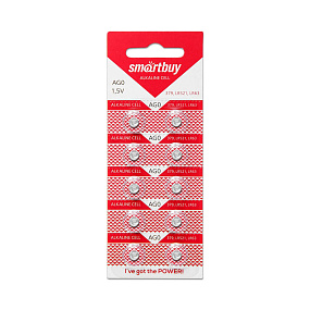 Батарейка SmartBuy AG0 10BL 1шт