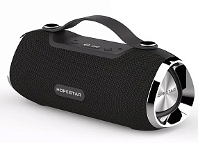 Колонка Hopestar H40 (Bluetooth/MicroSD/USB/FM/AUX/Microphone) влагозащищенная черная