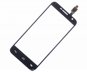Сенсор для телефона Alcatel OT-6016X/OT-6016D/6014X (Idol 2 Mini/Idol 2 Mini L) Черный