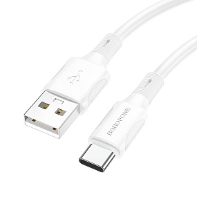 Дата кабель Type-C - USB Borofone BX80 1м белый тех.пак.