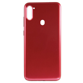 корпус для телефона Samsung A115F (A11) Задняя крышка (красный)