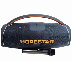 Колонка Hopestar A65 (Bluetooth/USB/AUX/FM/Micr/IPX6) 300W синий