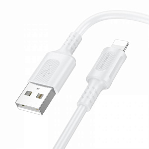 Дата кабель lightning - USB Borofone BX111 Feliz 2.4A белый 1м