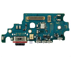 Шлейф Samsung G996B (S21+) плата системный разъем/разъем SIM/микрофон - Премиум