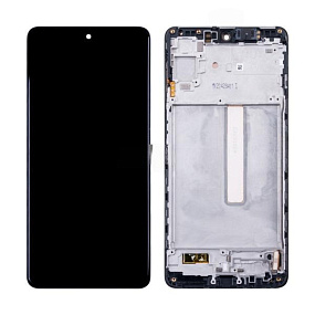 Дисплей для телефона Samsung M536B (M53 5G) модуль Черный - Оригинал