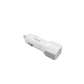 АЗУ-USB HOCO Z23 2 выхода 2.4A белый