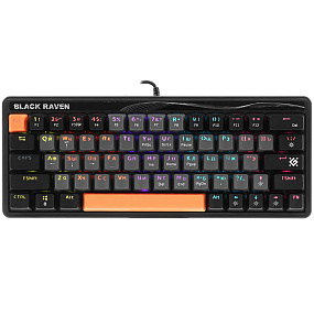 Клавиатура игровая Defender Raven GK-417 механическая черная