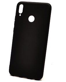 Силиконовый чехол Honor 8X матовый черный