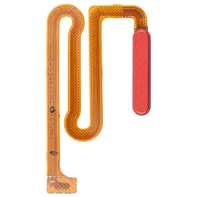 Шлейф Samsung M127F/A125F/A127F (M12/A12/A12 Nacho) сканер отпечатка пальцев Красный