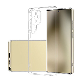 Силиконовый чехол для Samsung S938 Galaxy S25 Ultra прозрачный 