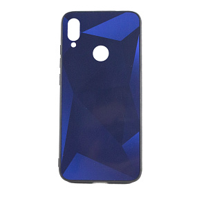 Задняя накладка Xiaomi Redmi Note 7 стекло PS66 синий