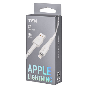 Дата кабель lightning - USB TFN CLIGUSB1MWH 2A 1м белый