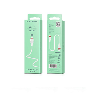 Дата кабель lightning - USB Borofone BX17 2.4A 1м белый