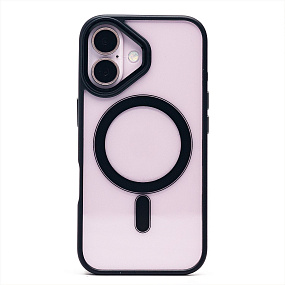 Кейс iPhone 16 силикон SafeMag SM004 черный