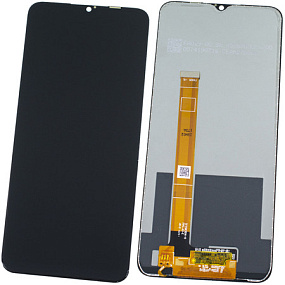 Дисплей для телефона Realme C3 в сборе с тачскрином Черный (100% LCD)