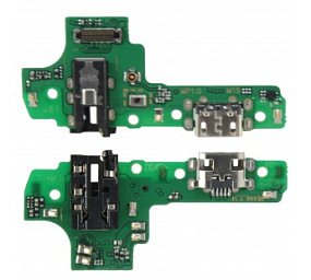 Шлейф Samsung A107F (A10s) плата системный разъем/разъем гарнитуры/микрофон