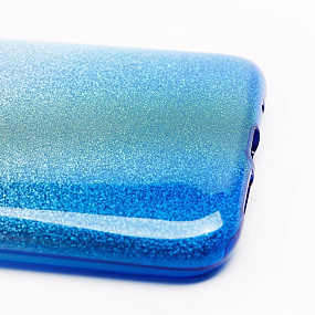 Силиконовый чехол Xiaomi Redmi 9T Gradient SC097 голубой/серебро