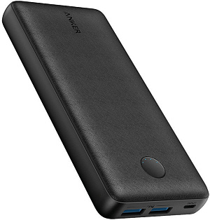 Портативное зарядное устройство Anker A1363 2USB 20000mAh черный