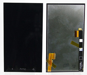 Дисплей для телефона HTC One/M7 в сборе с тачскрином Черный