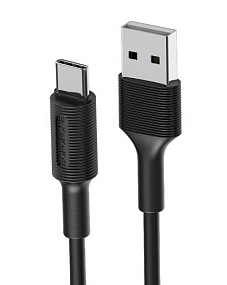 Дата кабель Type-C - USB Borofone BX1 Benefit 1м 3A черный