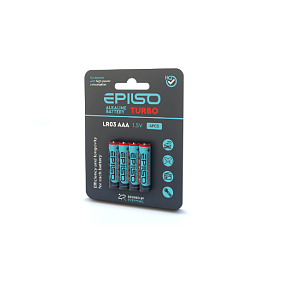 Батарейка ААА Epilso LR3 4BL Turbo 1шт