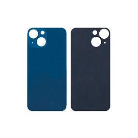 Задняя крышка iPhone 13 Mini (стекло) синий orig fabric