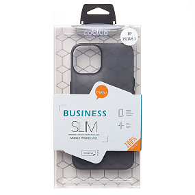 Кейс iPhone 14 пластик PC091 матовый прозрачный черный