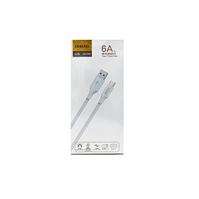 Дата кабель Type-C - USB Dudao L2S 5A 1м белый