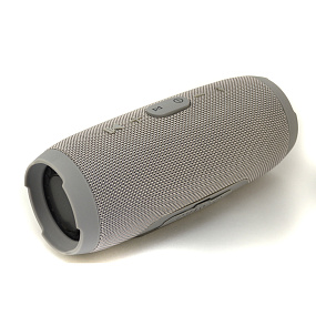 Колонка Charge3 (Bluetooth/MicroSD/USB/FM/AUX) водонепроницаемая серая