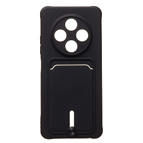 Силиконовый чехол Tecno Spark 30 с визитницей черный