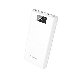 Портативное зарядное устройство Borofone BT2D USB/Micro/Type-C 30000mAh белый