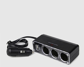 Разветвитель прикуривателя (3 выхода + USB) WF-035