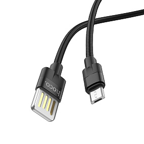 Дата кабель micro USB - USB Hoco U55 1м 2,4А черный