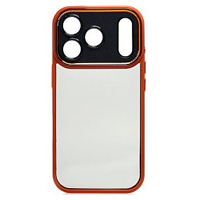 Кейс iPhone 17 Pro силикон PC090 оранжевый